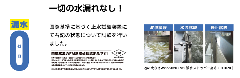 一切の水漏れなし